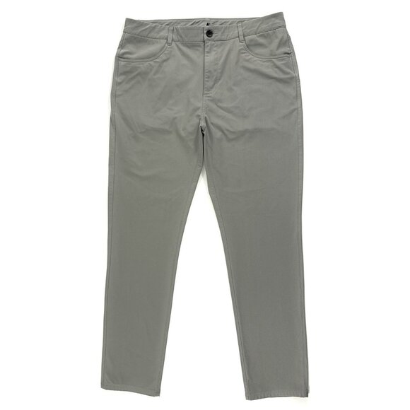 Vuori Mens Meta Pant Size 34x30 Athletic Slim Performance Stretch Light Gray - Picture 1 of 9